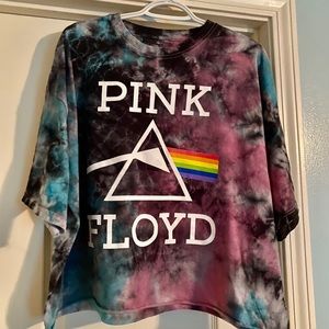 Pink Floyd Tie-Dye crop tshirt